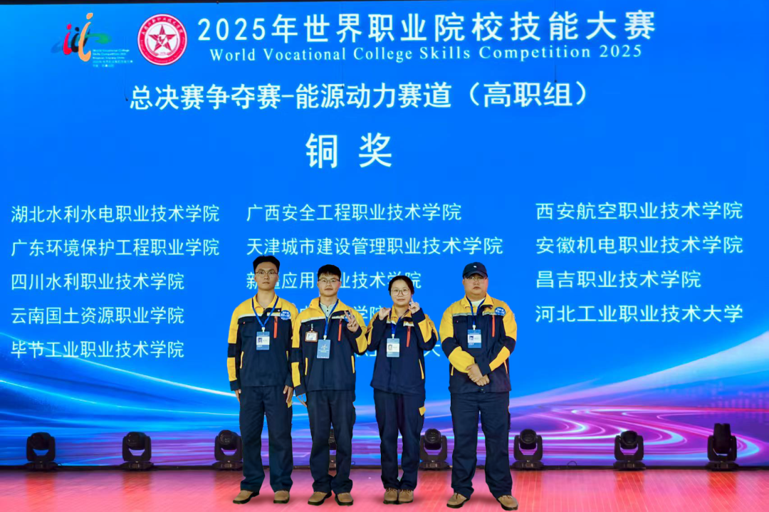 畢節(jié)工業(yè)職業(yè)技術學院機電工程系榮獲世界職業(yè)院校技能大賽能源動力賽道銅獎